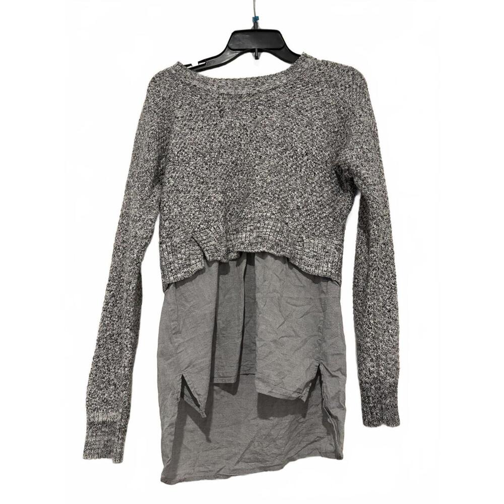 Women's sz S Banana Republic black and white layered sweater #1232